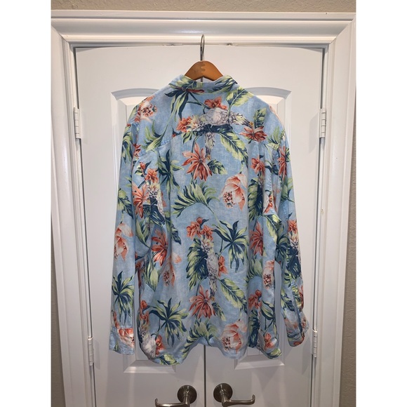 Tommy Bahama Hawaiian Button-Up Camp Shirt - Picture 3 of 7